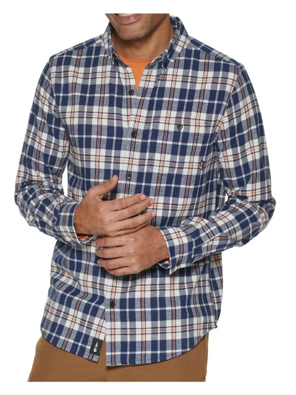 Bass Outdoor Men's Spruce Creek Regular-Fit Plaid Flannel Shirt, Blue, XXL